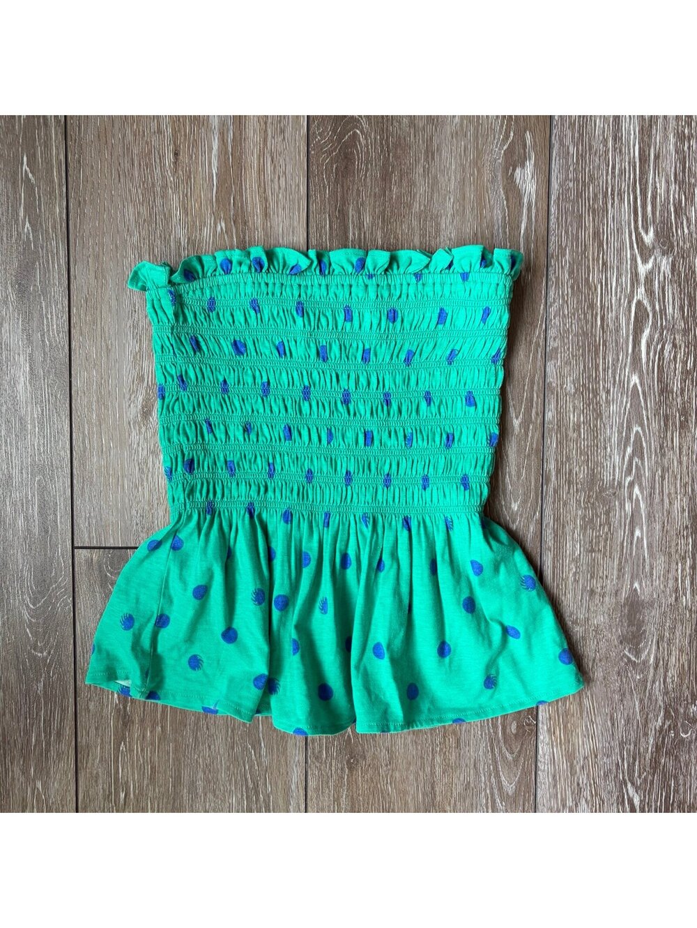 Lilly Pulitzer Jadis Tube Top Botanical Green Hotter Spot Size XXS